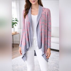 Pink Republic Aztec Print Cardigan